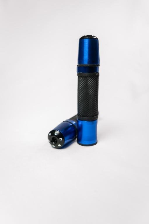 MANOPLA RIZOMA PESO LONGO (1 PAR) PRETO COM AZUL