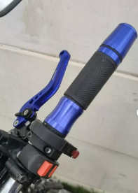 MANOPLA RIZOMA PESO LONGO (1 PAR) PRETO COM AZUL