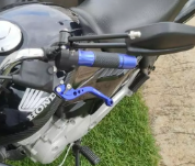 MANOPLA RIZOMA PESO LONGO (1 PAR) PRETO COM AZUL