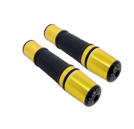 MANOPLA RIZOMA PESO LONGO (1 PAR) PRETO COM DOURADO
