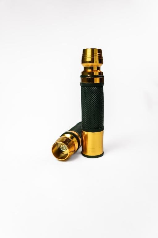 MANOPLA PESO LONGO (1 PAR) PRETO COM DOURADO