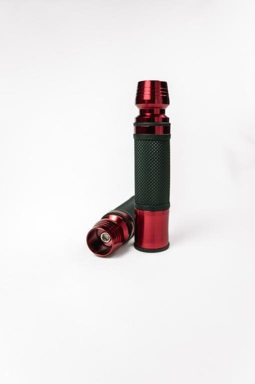 MANOPLA PESO LONGO (1 PAR) PRETO COM VERMELHO
