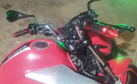MANOPLA PESO LONGO (1 PAR) PRETO COM VERMELHO