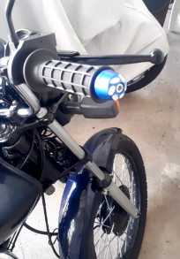 PESO GUIDÃO RACING ALUMINIO (1 PAR) AZUL