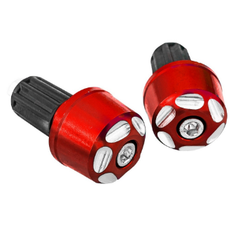 PESO GUIDÃO RACING ALUMINIO (1 PAR) VERMELHO