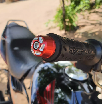 PESO GUIDÃO RACING ALUMINIO (1 PAR) VERMELHO