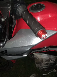 PESO GUIDÃO RACING ALUMINIO (1 PAR) VERMELHO