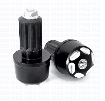 PESO GUIDÃO RACING ALUMINIO (1 PAR) PRETO