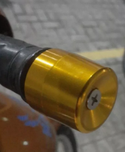 PESO GUIDÃO RACING ALUMINIO (1 PAR) DOURADO