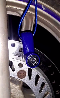 TRAVA DISCO ALUMÍNIO (UND) AZUL