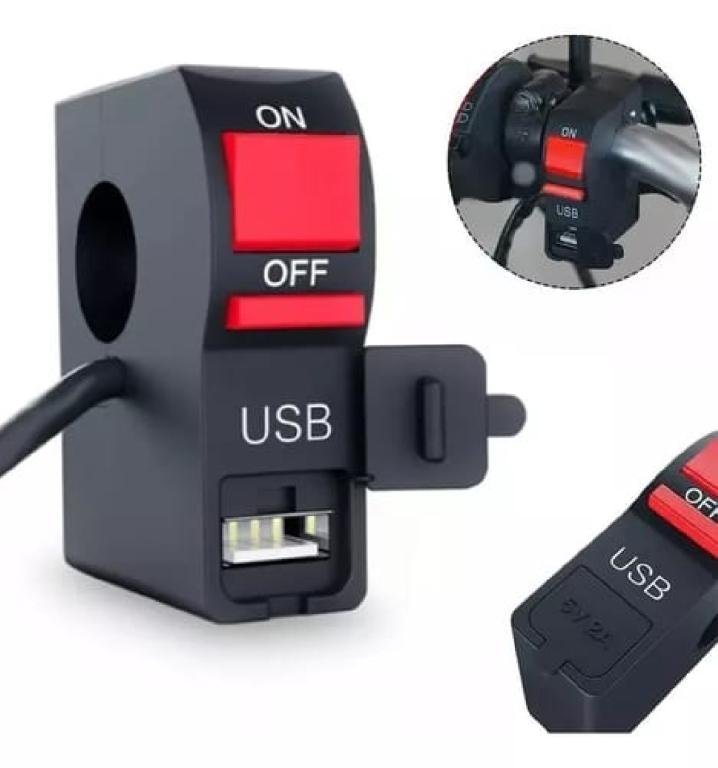 BOTÃO LIGA DESLIGA C/USB (UND)