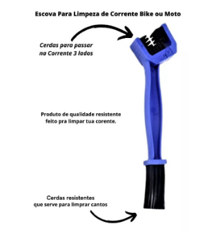 ESCOVA DE LIMPEZA DE CORRENTE (UND) AZUL