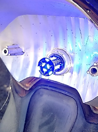 ESTROBO LED LÂMPADA (UND) AZUL