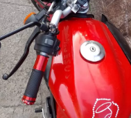 MANOPLA ALUMÍNIO PESO CURTO (1 PAR) VERMELHO