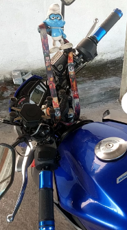 MANOPLA ALUMÍNIO PESO CURTO (1 PAR) AZUL