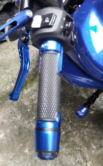 MANOPLA RIZOMA TRANSFORMERS (1 PAR) PRETO COM AZUL