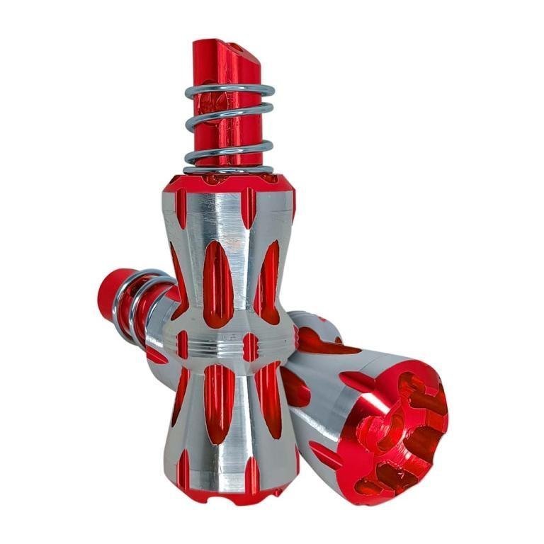 PEDALEIRA ALUMÍNIO NINJA (1 PAR) VERMELHO