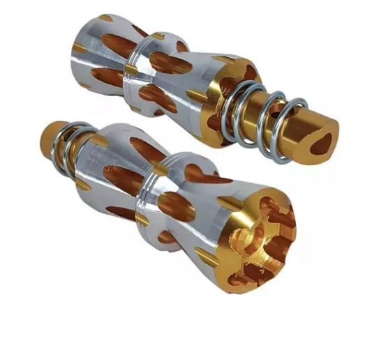 PEDALEIRA ALUMÍNIO NINJA (1 PAR) DOURADO