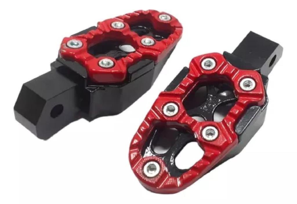 PEDALEIRA XRE BROS (1 PAR) VERMELHO