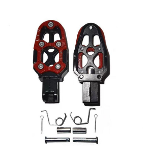 PEDALEIRA XRE BROS (1 PAR) VERMELHO