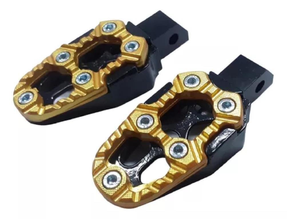 PEDALEIRA XRE BROS (1 PAR) DOURADO