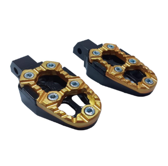 PEDALEIRA XRE BROS (1 PAR) DOURADO