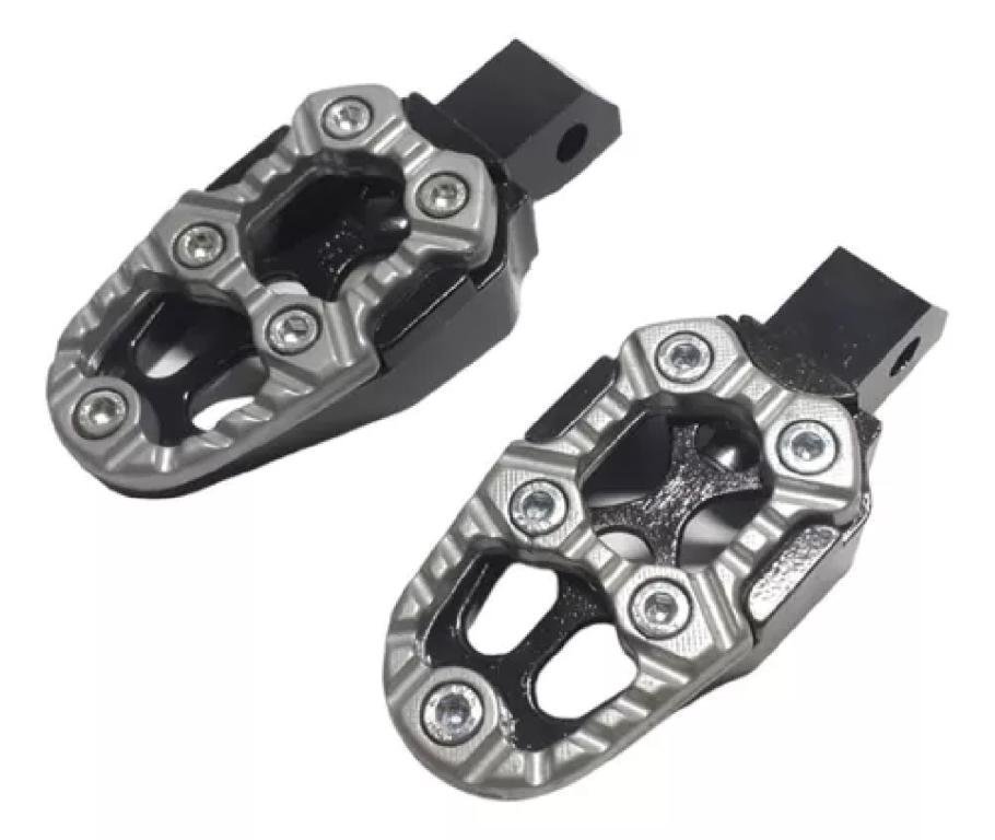 PEDALEIRA XRE BROS (1 PAR) PRATA