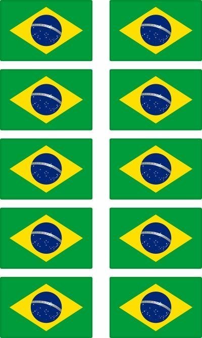 AD. CARTELAS RESINADAS - BRASIL 1 (10 UND)