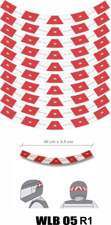 AD. REFLETIVO - FAIXA CAPACETE 3M (UND)