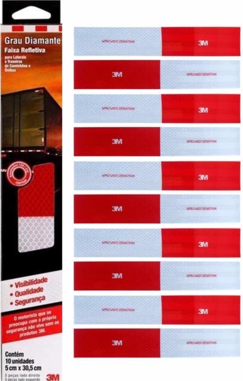 AD. REFLETIVO - FAIXA CAMINHÃO 3M (UND)