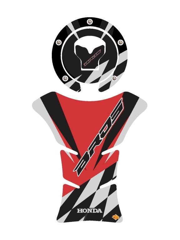 AD. PROTETOR TANK BROS 160 VERMELHO-(ADESIVO COMPATÍVEL NÃO ORIGINAL) (UND)