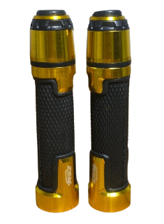 MANOPLA RIZOMA TRANSFORMERS (1 PAR) PRETO COM DOURADO