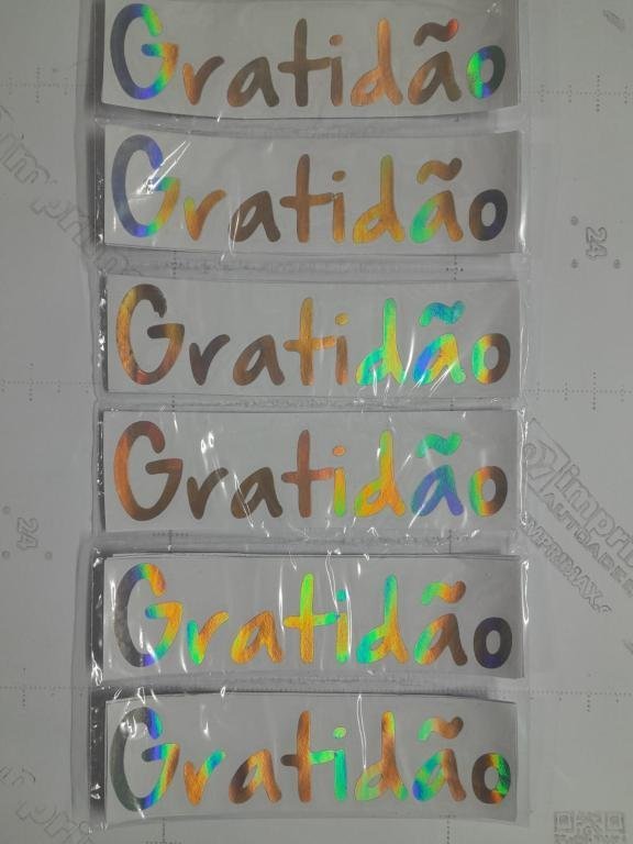 AD. HOLOGRAFICO - GRATIDÃO