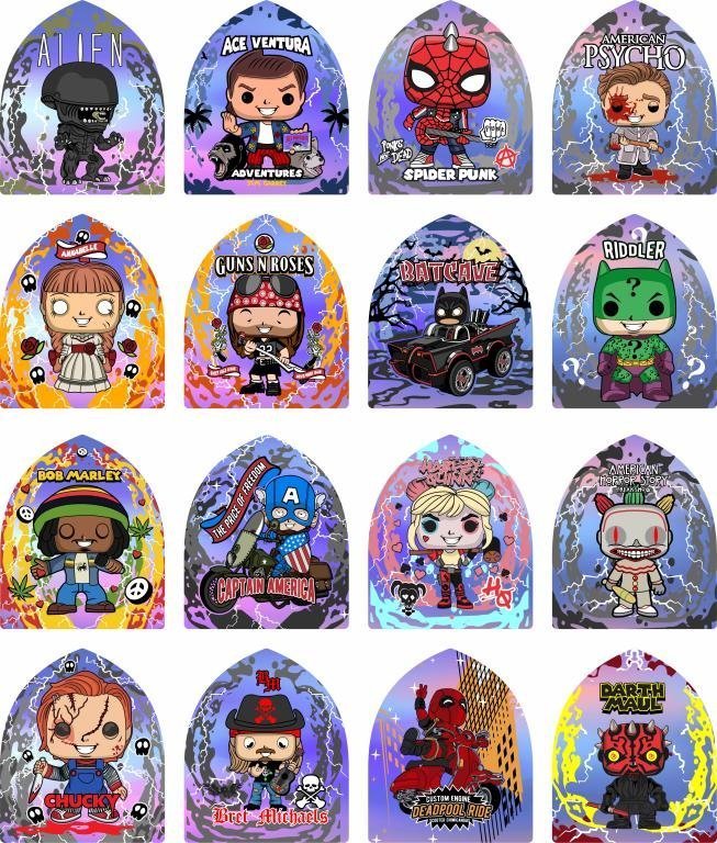 AD. PVC HOLOGRAFICO - BONECOS FUNKO