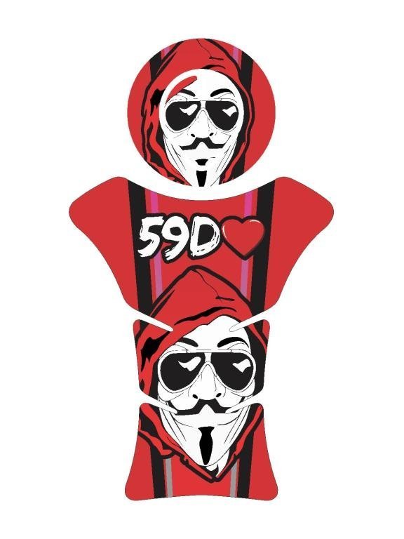 AD. PROTETOR TANK 150/160 DIVERSOS (ADESIVO COMPATÍVEL NÃO ORIGINAL) (UND)