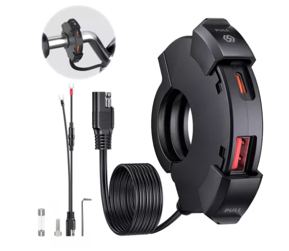 CARREGADOR USB PARA GUIDÃO