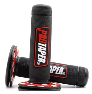 MANOPLA PRO TAPER PRETO COM VERMELHO