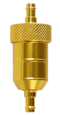 FILTRO COMBUSTÍVEL ALIMÍNIO COLORIDO UNIVERSAL DOURADO
