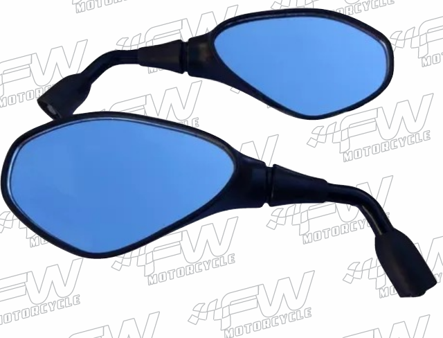 RETROVISOR BMW GS 800 HASTE CURTA LENTE AZUL