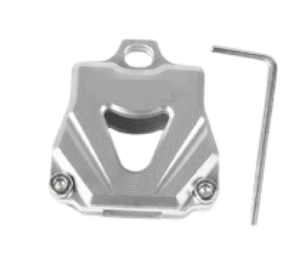 CAPA DE CHAVE ALUMÍNIO COM CHAVE TORX PRATA