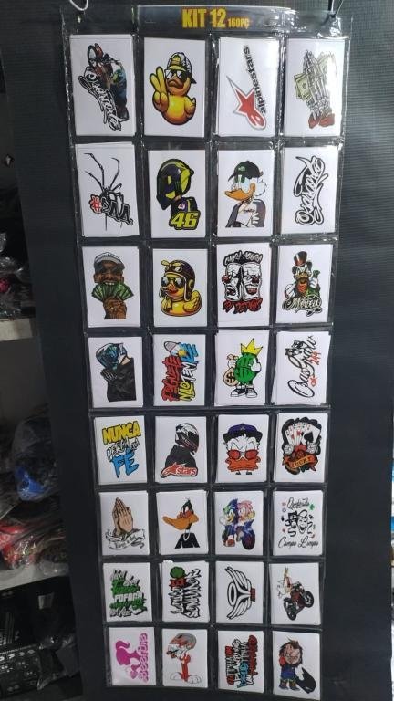 KIT GAVETA DE ADESIVOS 160 UNIDADES