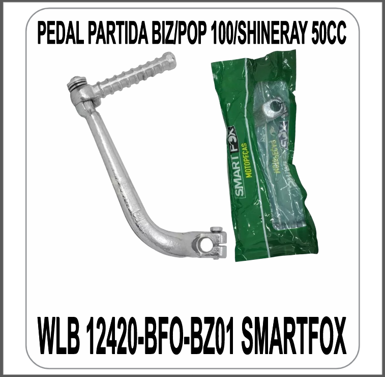 PEDAL PARTIDA BIZ/POP 100/SHINERAY 50CC