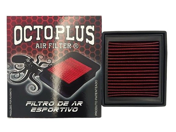 FILTRO DE AR LAVÁVEL BROS/POP/FAN/XRE190 PRETO COM VERMELHO