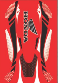 CAPA GRAFITADA HONDA PRETA