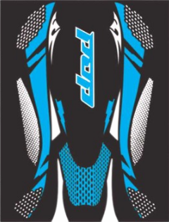CAPA GRAFITADA POP AZUL